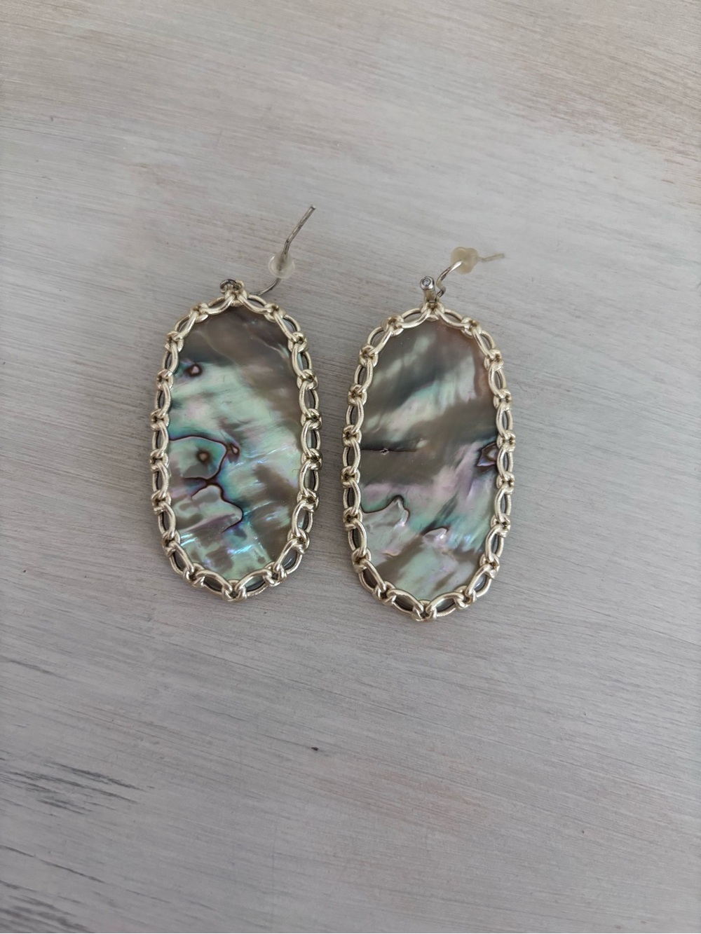 Kendra Scott Macrame Abalone Shell Danielle Earrings